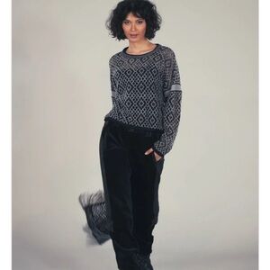 NWT BEATE HEYMANN SWEATER FLOCK OPEN LATTICE Size 4